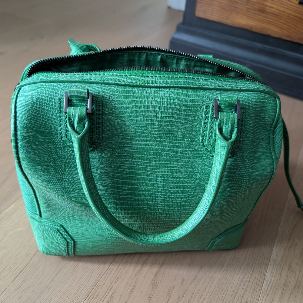 Alice + Olivia Vibrant Green Satchel